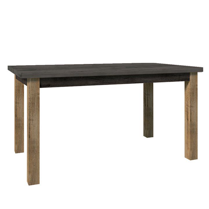 Rozkladací jedálenský stôl Montana STW - dub lefkas tmavý / smooth sivý - nabbi.sk
