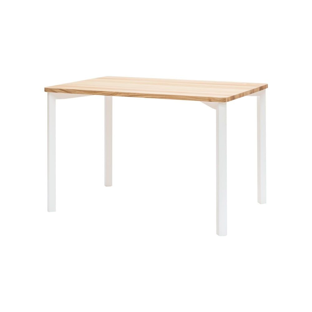 Biely jedálenský stôl so zaoblenými nohami Ragaba TRIVENTI, 120 x 80 cm - Bonami.sk