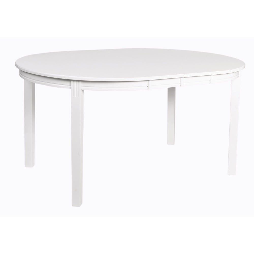 Biely rozkladací jedálenský stôl Rowico Wittskar, 150 × 107 cm - Bonami.sk