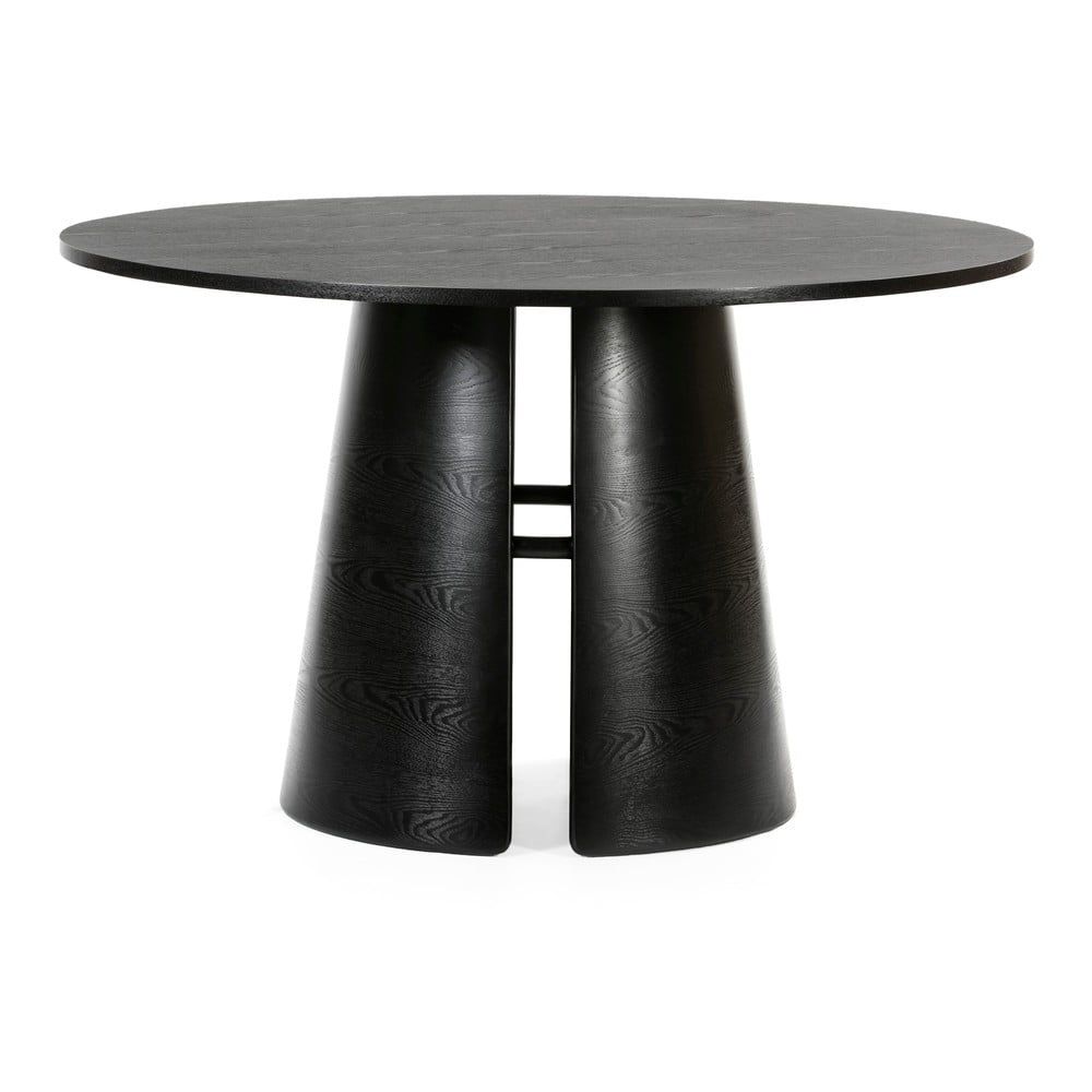 Čierny okrúhly jedálenský stôl Teulat Cep, ø 137 cm - Bonami.sk
