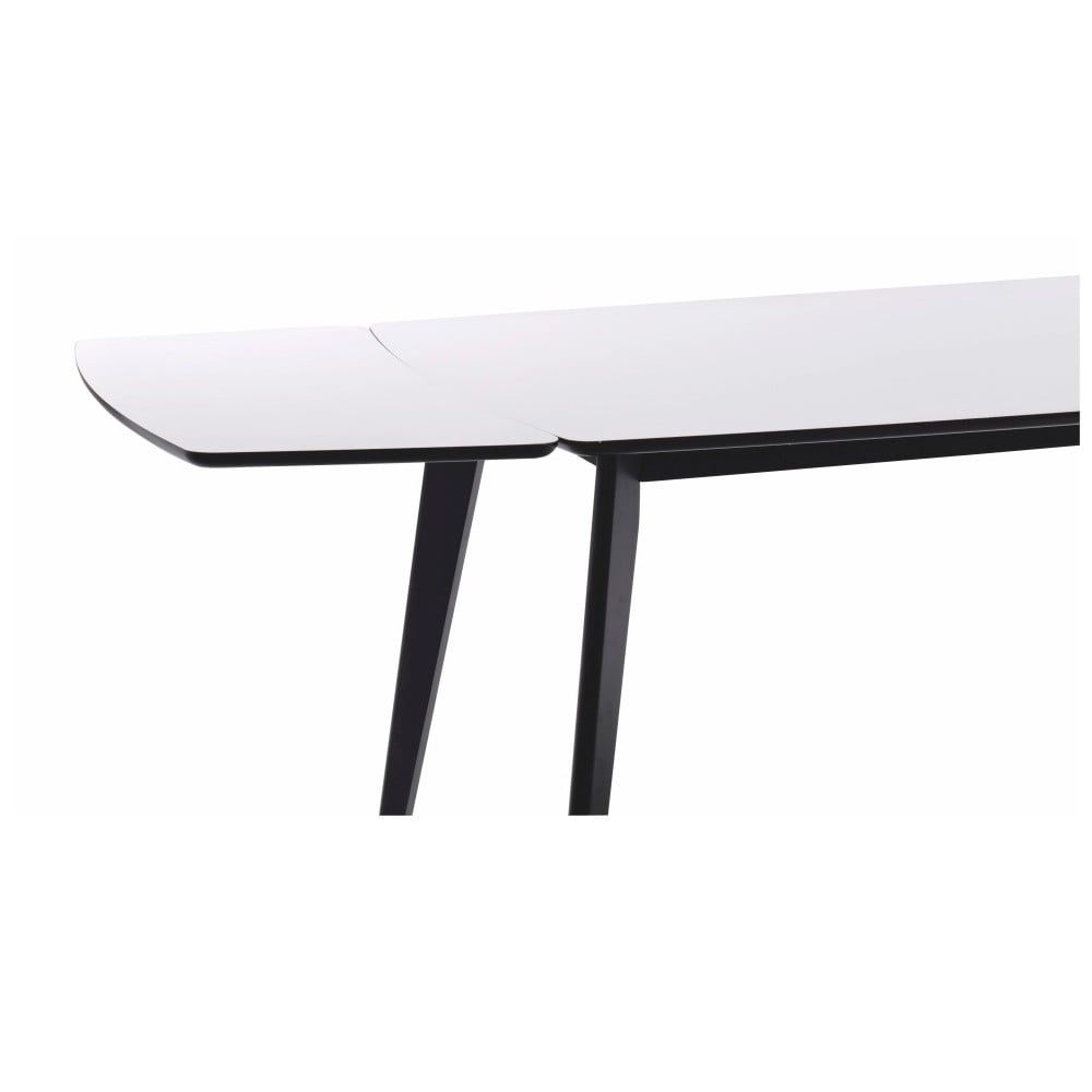 Čierno-biela prídavná doska k jedálenskému stolu Rowico Griffin, 90 × 45 cm - Bonami.sk