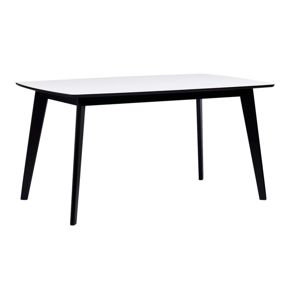 Čierno-biely jedálenský stôl Rowico Griffin, 150 x 90 cm - Bonami.sk