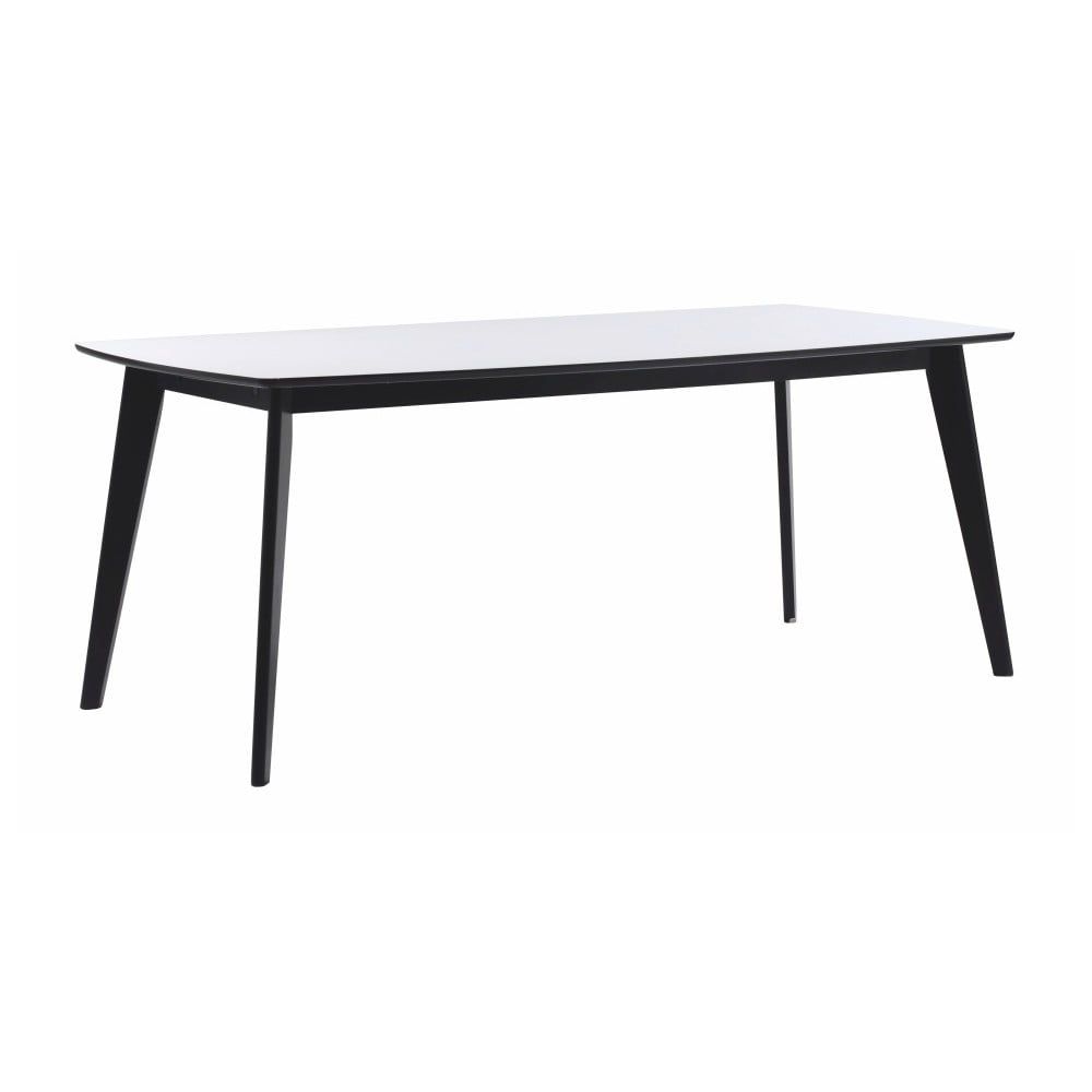 Čierno-biely jedálenský stôl Rowico Griffin, 190 x 90 cm - Bonami.sk