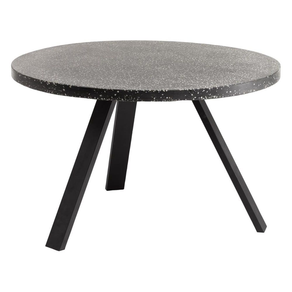 Čierny jedálenský stôl La Forma Shanelle, ⌀ 120 cm - Bonami.sk