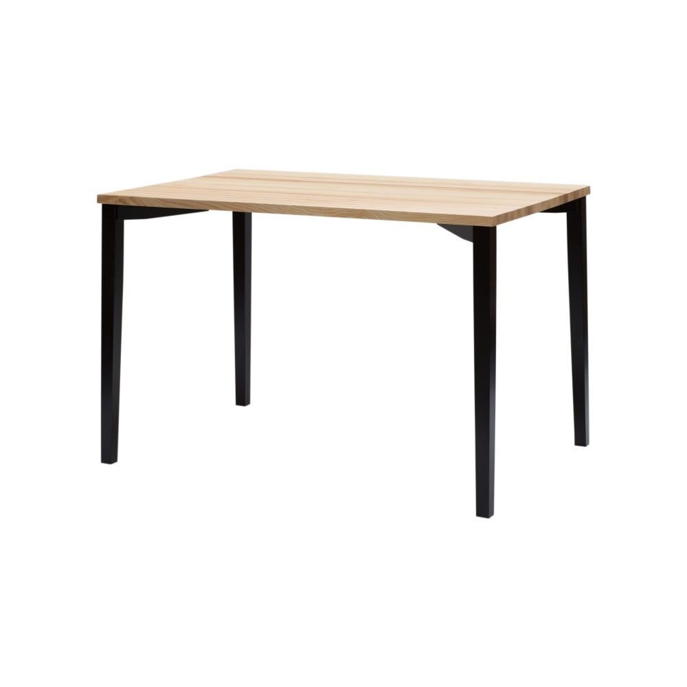 Čierny jedálenský stôl so zaoblenými nohami Ragaba TRIVENTI, 120 x 80 cm - Bonami.sk