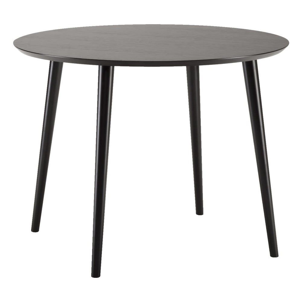 Čierny jedálenský stôl Woodman Cloyd, ø 100 cm - Bonami.sk