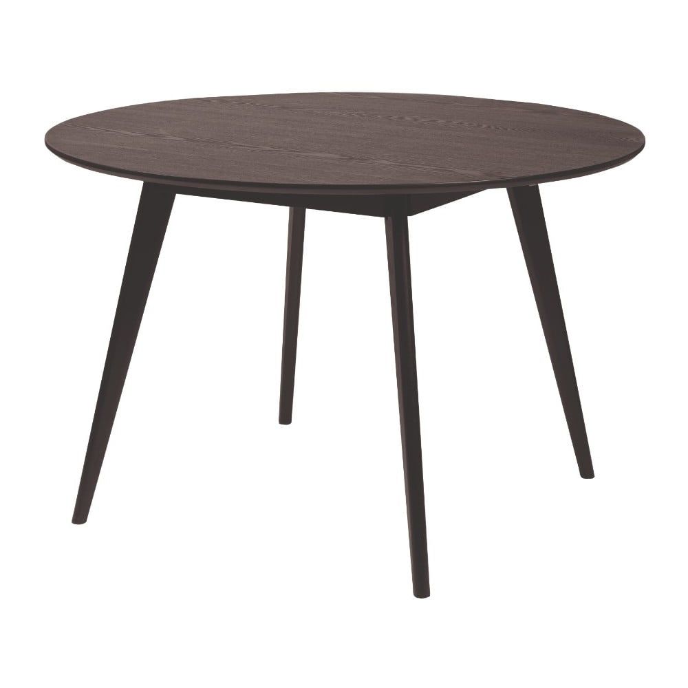 Čierny jedálenský stôl Rowico YuRAi , ∅ 115 cm - Bonami.sk