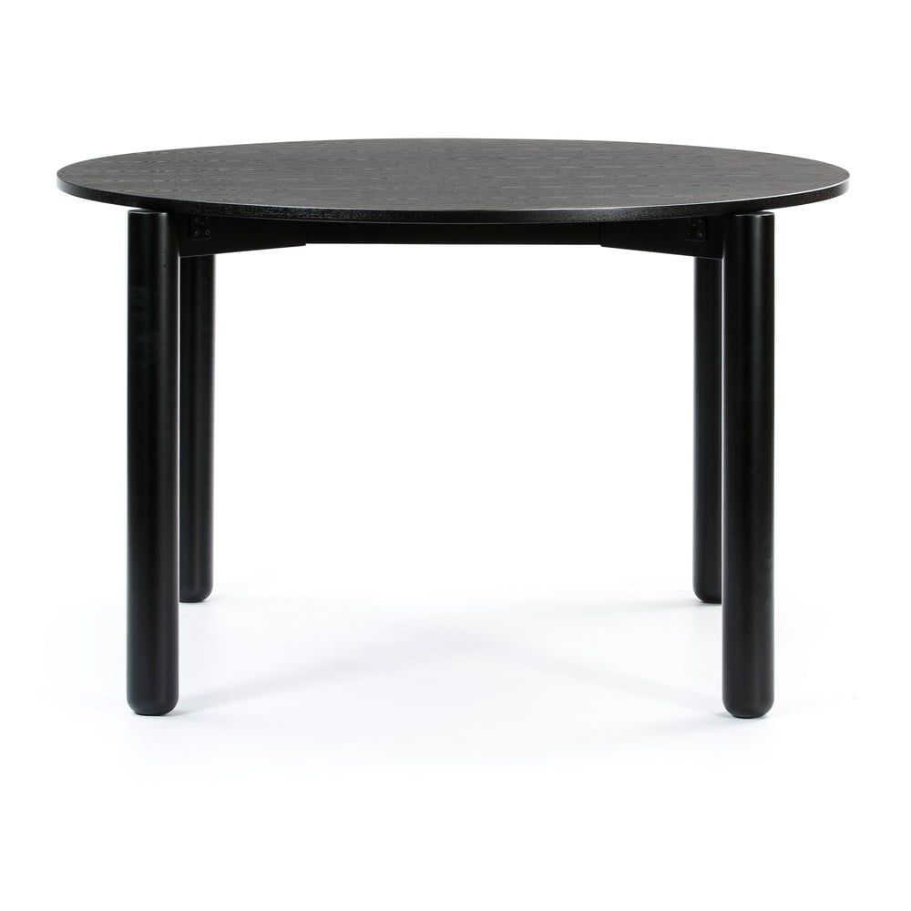 Čierny okrúhly jedálenský stôl Teulat Atlas, ø 120 cm - Bonami.sk
