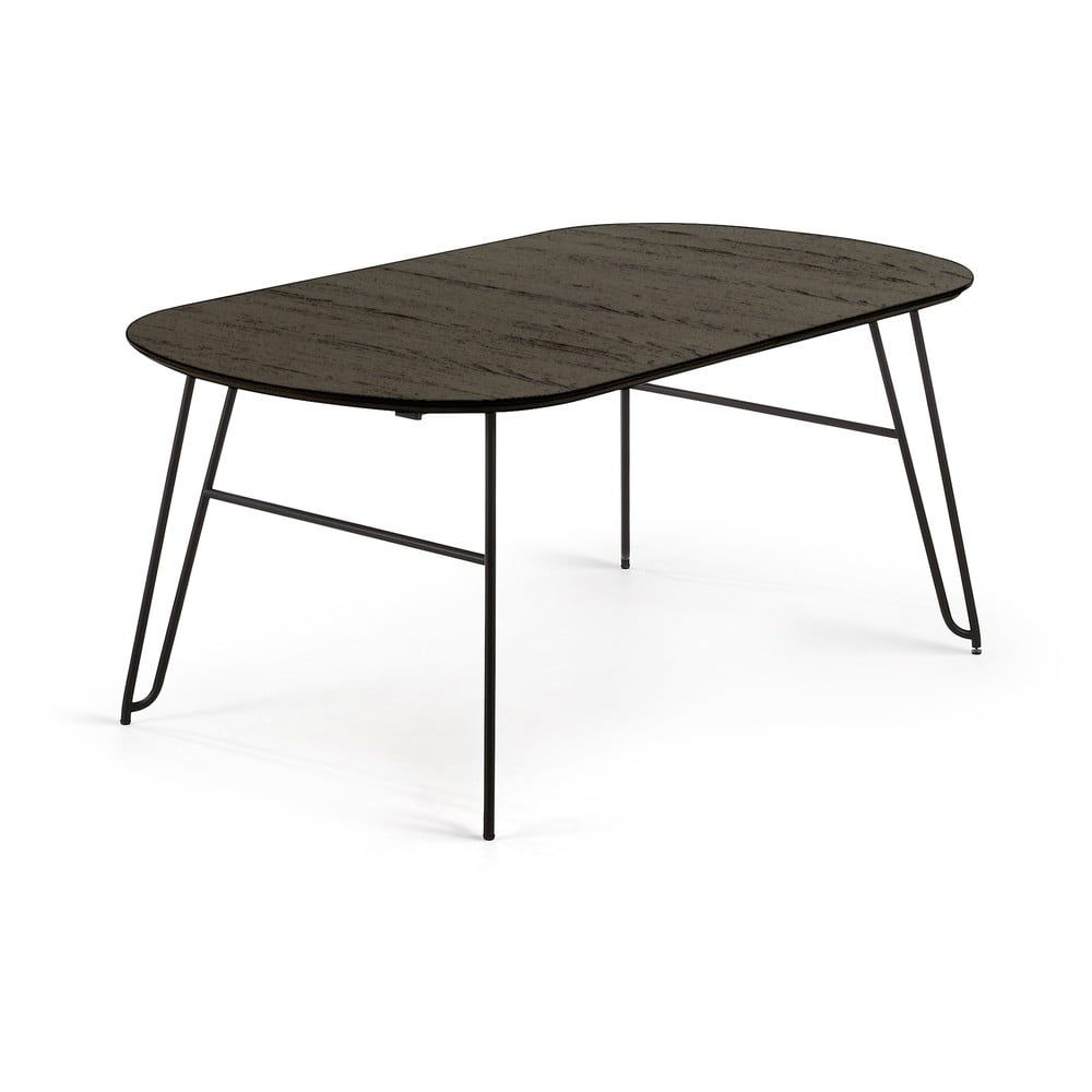Čierny rozkladací jedálenský stôl La Forma Norfort, 170 x 100 cm - Bonami.sk