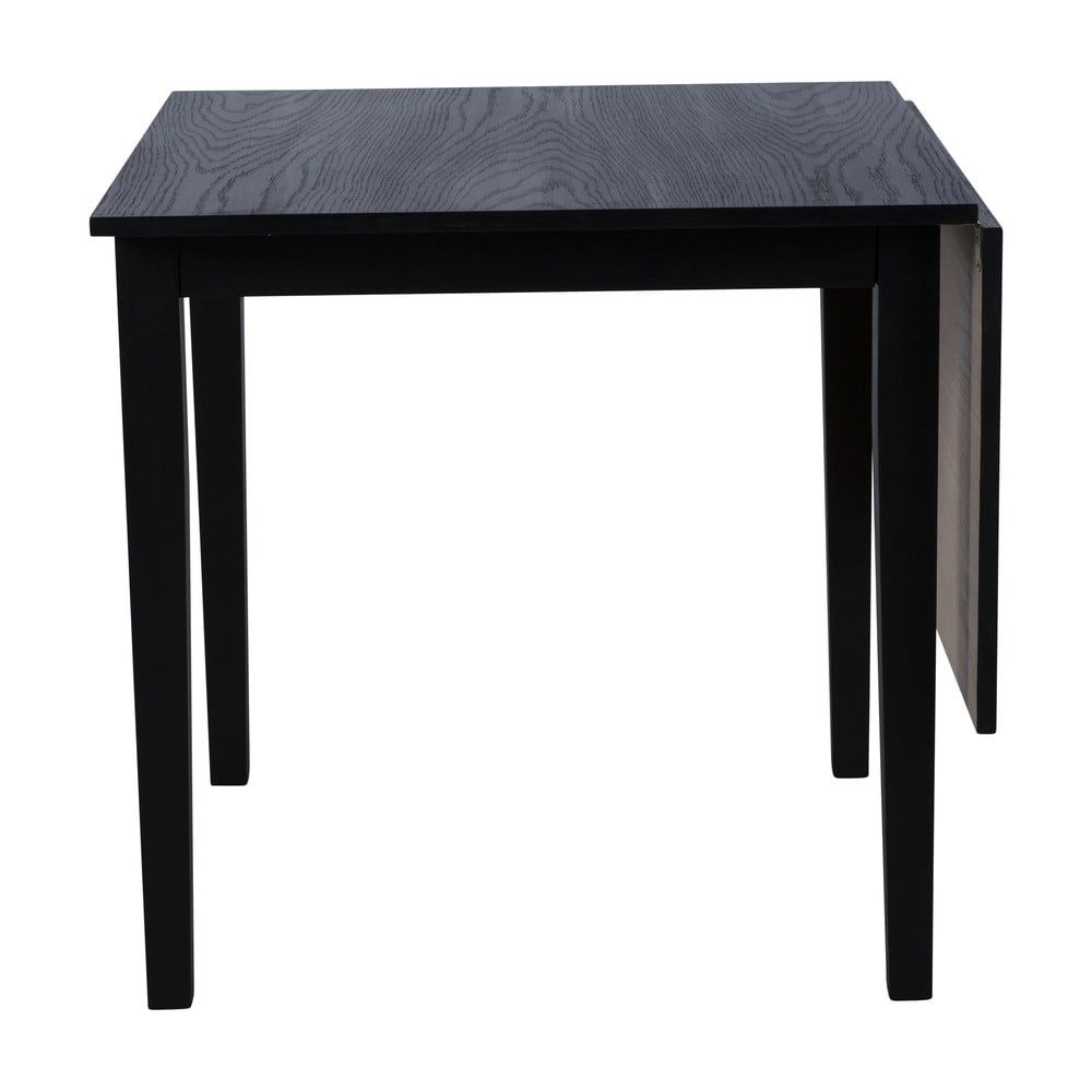 Čierny rozkladací jedálenský stôl z dubového dreva Canett Salford, 75 x 75 cm - Bonami.sk