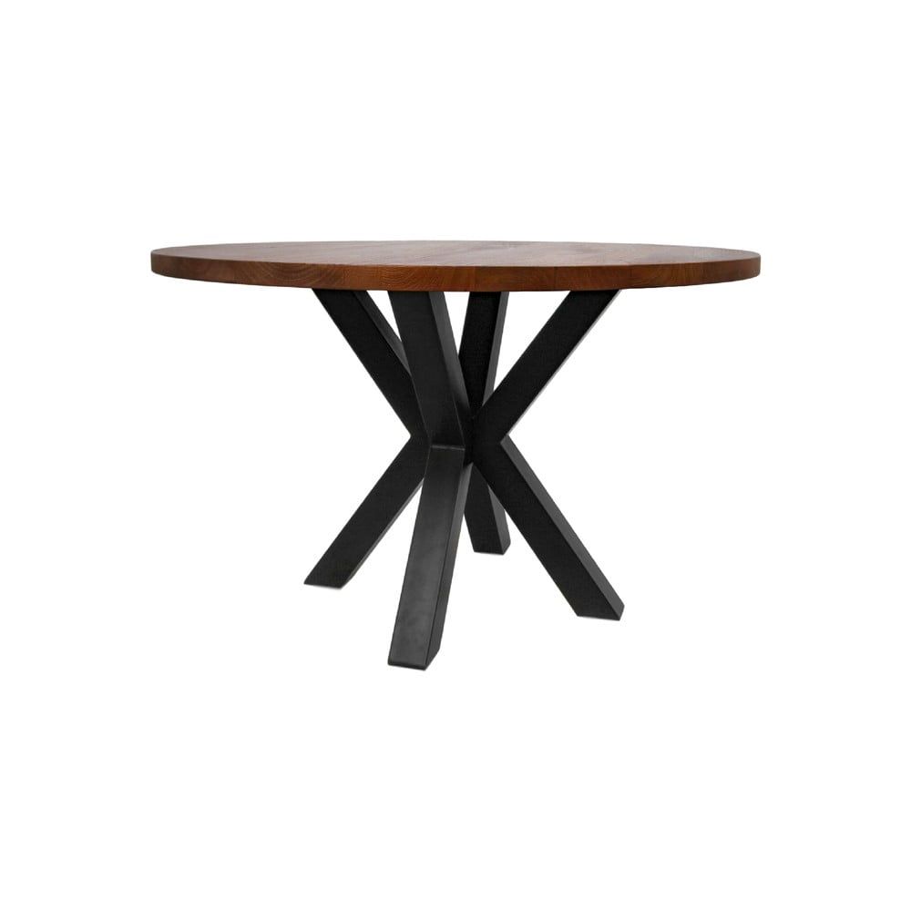 Guľatý jedálenský stôl s doskou z mangového dreva HMS collection, ⌀ 120 cm - Bonami.sk