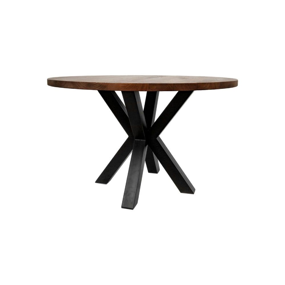Guľatý jedálenský stôl s doskou z mangového dreva HMS collection, ⌀ 140 cm - Bonami.sk