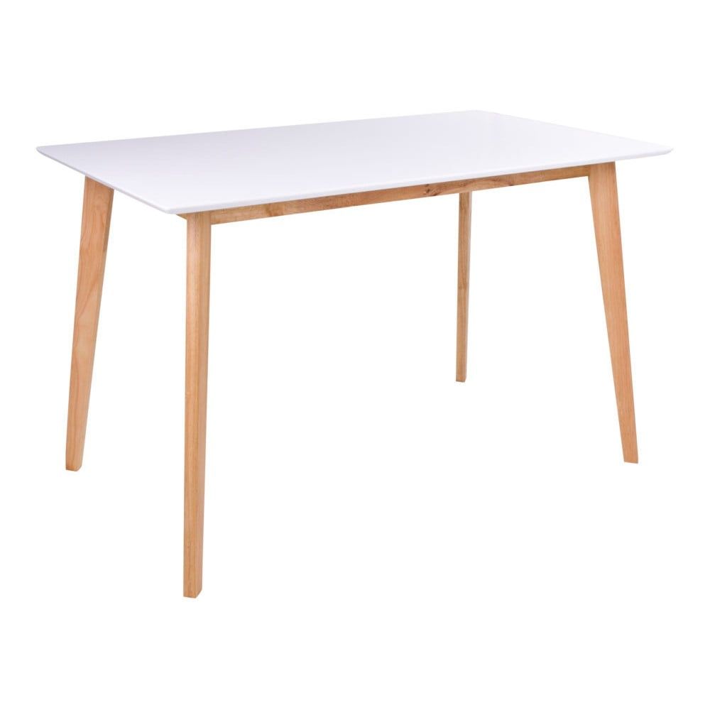 Jedálenský stôl s bielou doskou loomi.design Vojens, 120 x 70 cm - Bonami.sk