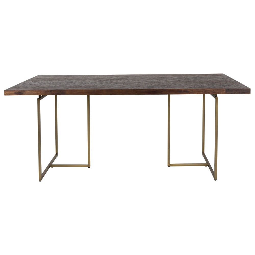 Jedálenský stôl s oceľovou konštrukciou Dutchbone Aron, 180 x 90 cm - Bonami.sk