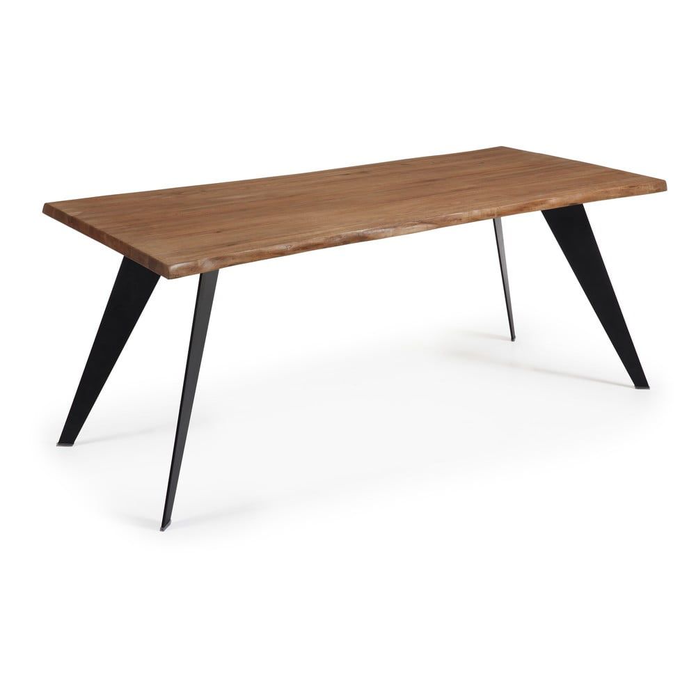 Jedálenský stôl s tmavohnedou doskou La Forma Nack, 180 x 100 cm - Bonami.sk