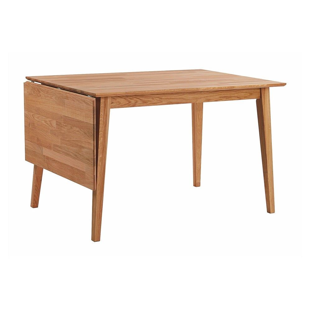 Prírodný sklápací dubový jedálenský stôl Rowico Mimi, 120 x 80 cm - Bonami.sk