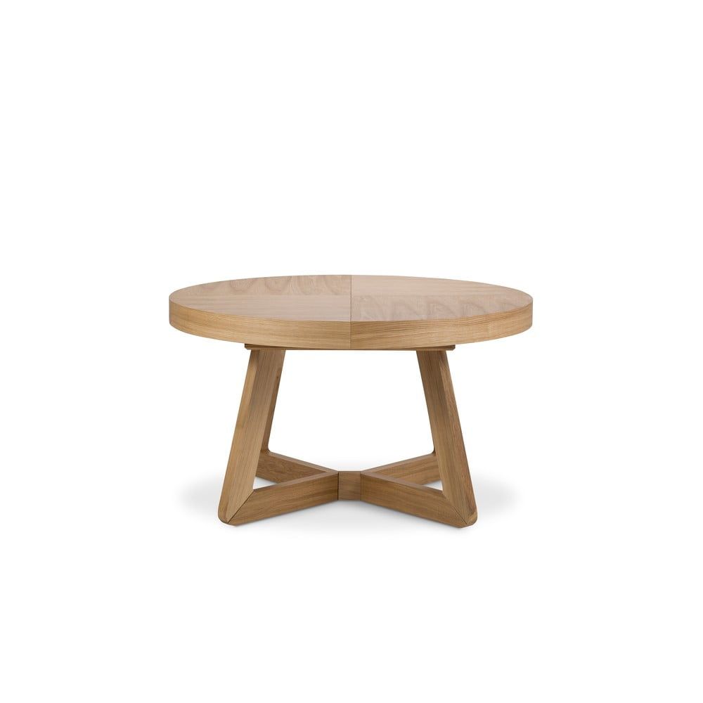 Rozkladací stôl s nohami z dubového dreva Windsor & Co Sofas Bodil, ø 130 cm - Bonami.sk