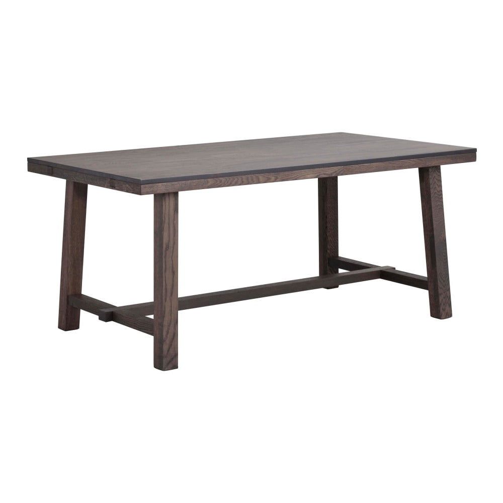 Tmavohnedý dubový jedálenský stôl Rowico Brooklyn, 170 x 95 cm - Bonami.sk