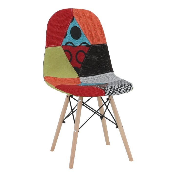 Jedálenská stolička Candie 2 New Typ 2 - vzor patchwork / buk - nabbi.sk