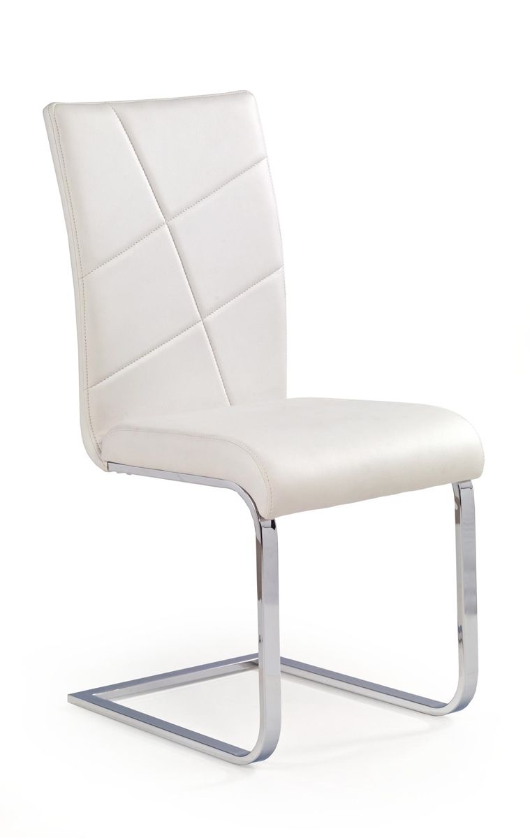 Jedálenská stolička K108 - biela / chróm - nabbi.sk