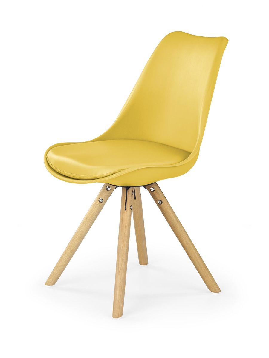 Jedálenská stolička K201 - žltá / buk - nabbi.sk