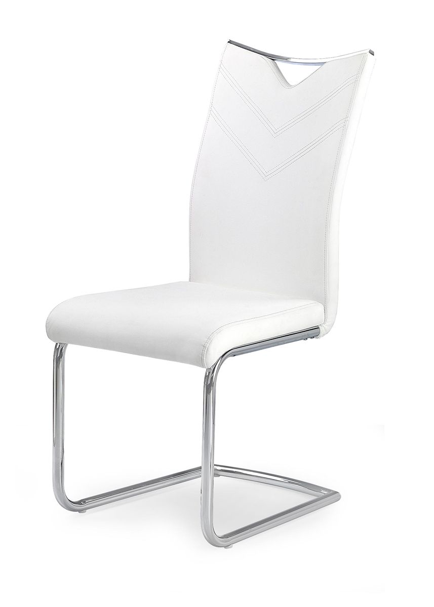 Jedálenská stolička K224 - biela / chróm - nabbi.sk