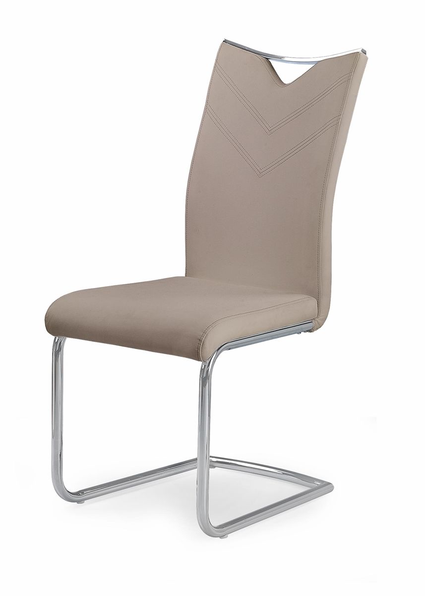 Jedálenská stolička K224 - cappuccino / chróm - nabbi.sk