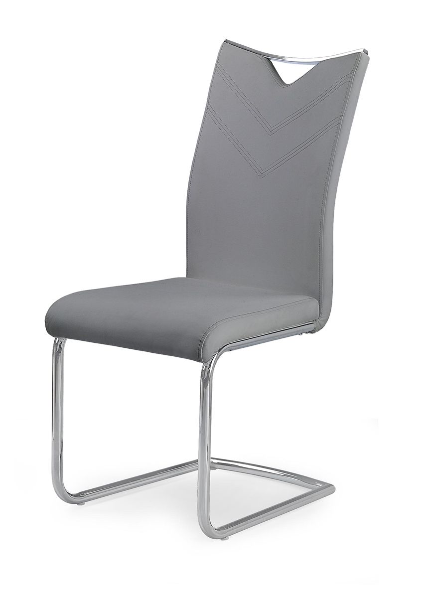 Jedálenská stolička K224 - sivá / chróm - nabbi.sk