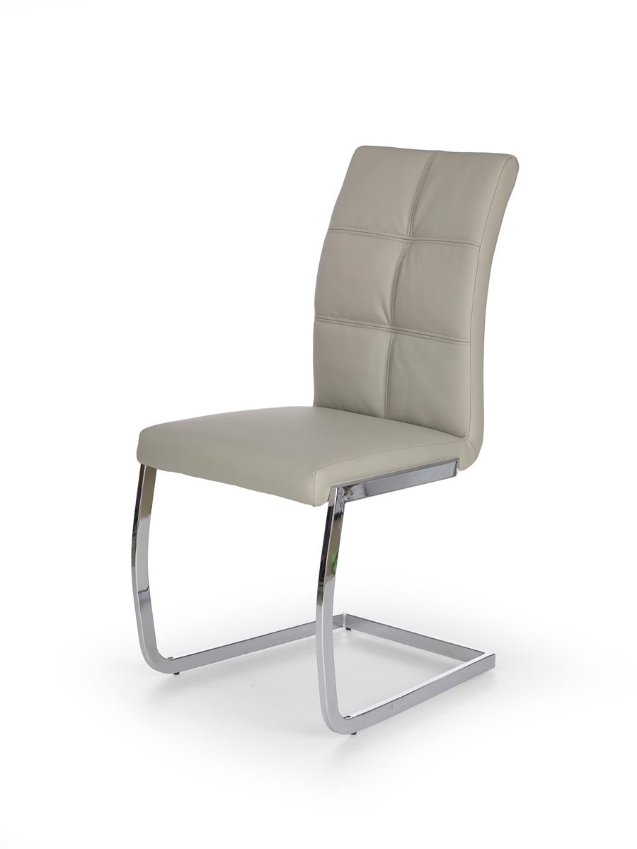 Jedálenská stolička K228 - svetlosivá / chróm - nabbi.sk