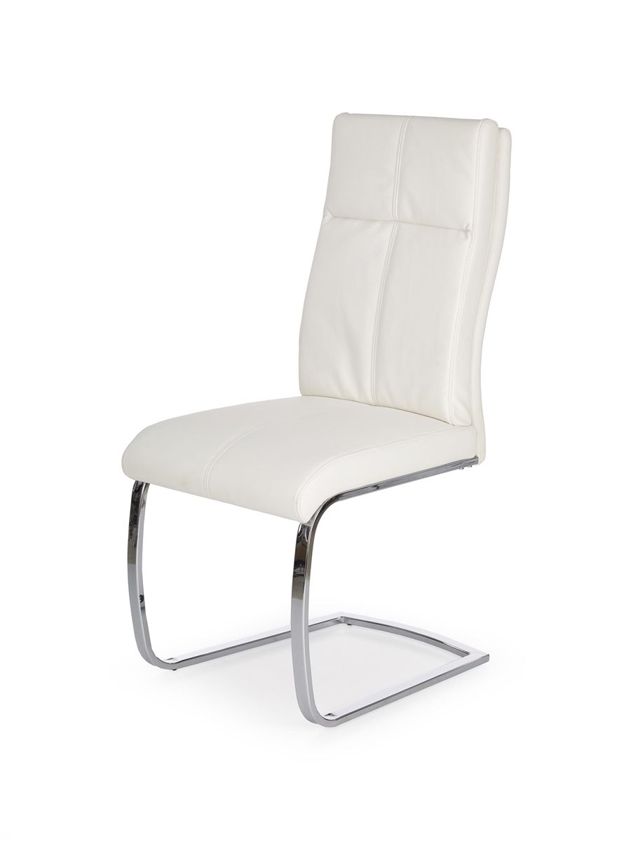 Jedálenská stolička K231 - biela / chróm - nabbi.sk