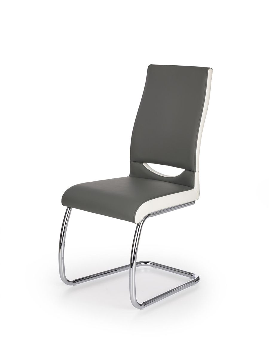 Jedálenská stolička K259 - sivá / biela - nabbi.sk