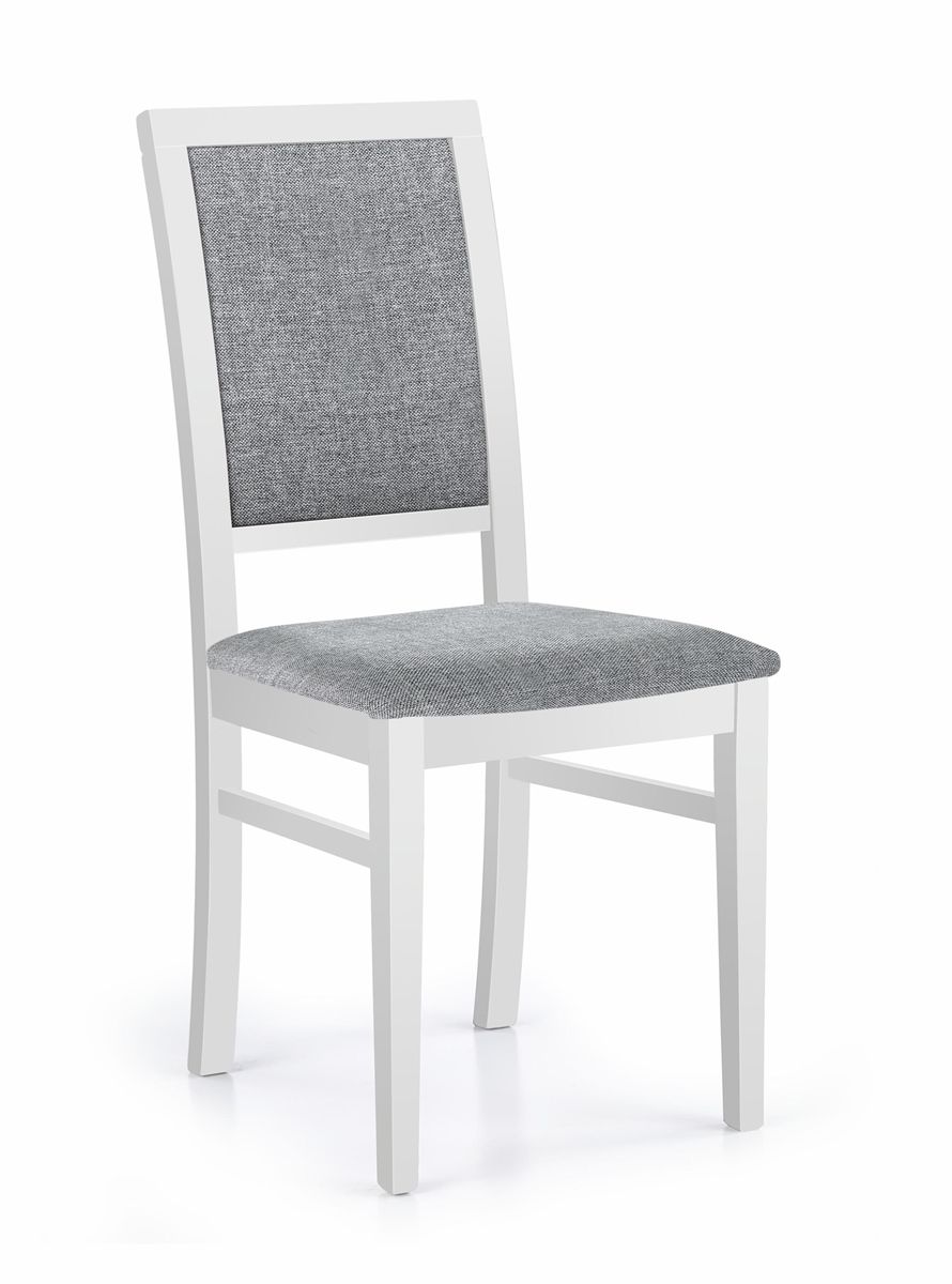Jedálenská stolička Sylwek 1 - biela / sivá - nabbi.sk