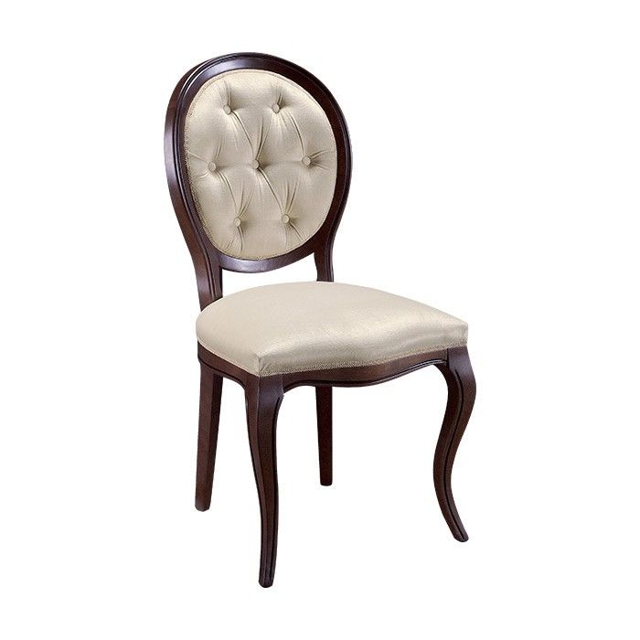 Rustikálna jedálenská stolička Krzeslo S1 - hnedá / béžová (B3 5058) - nabbi.sk