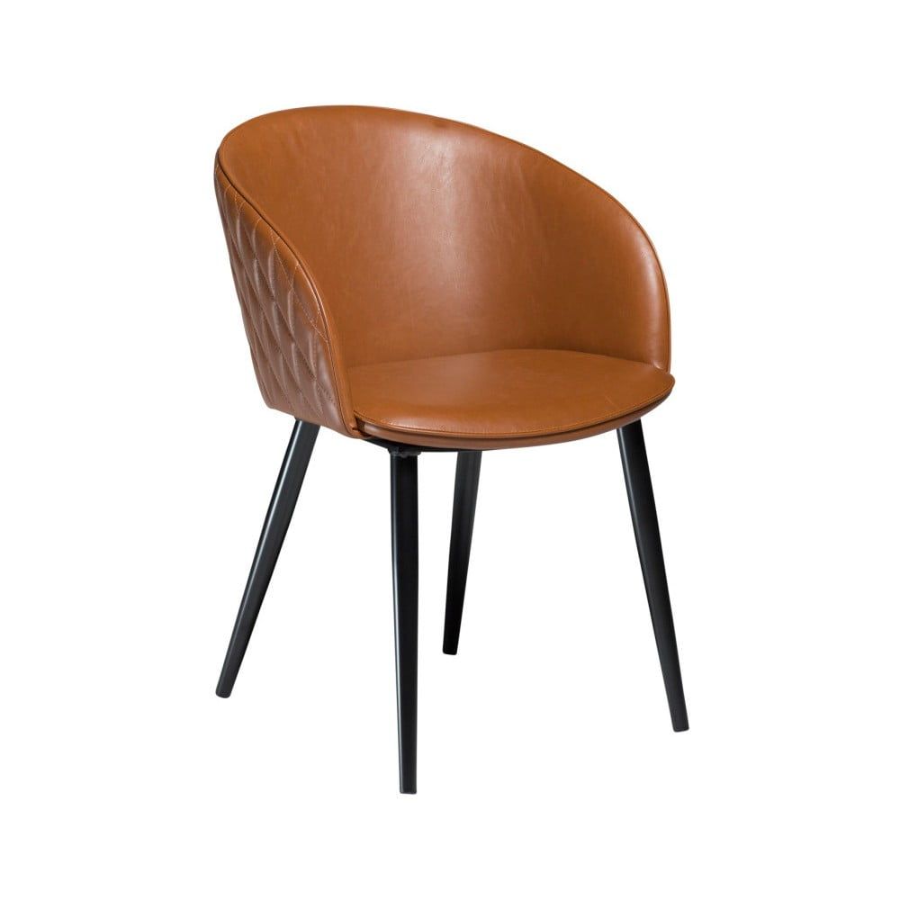 Hnedá koženková stolička DAN-FORM Denmark Dual - Bonami.sk
