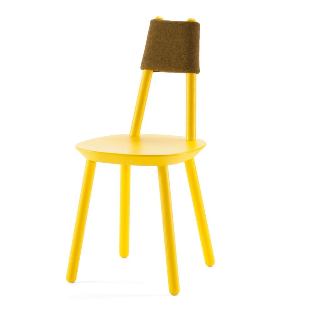 Žltá stolička z masívu EMKO Naïve - Bonami.sk