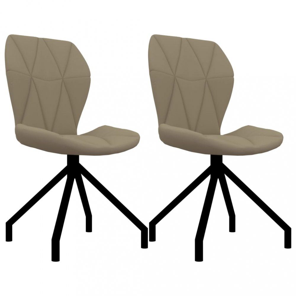 Jedálenská stolička 2 ks umelá koža Dekorhome Cappuccino - dekorhome.sk