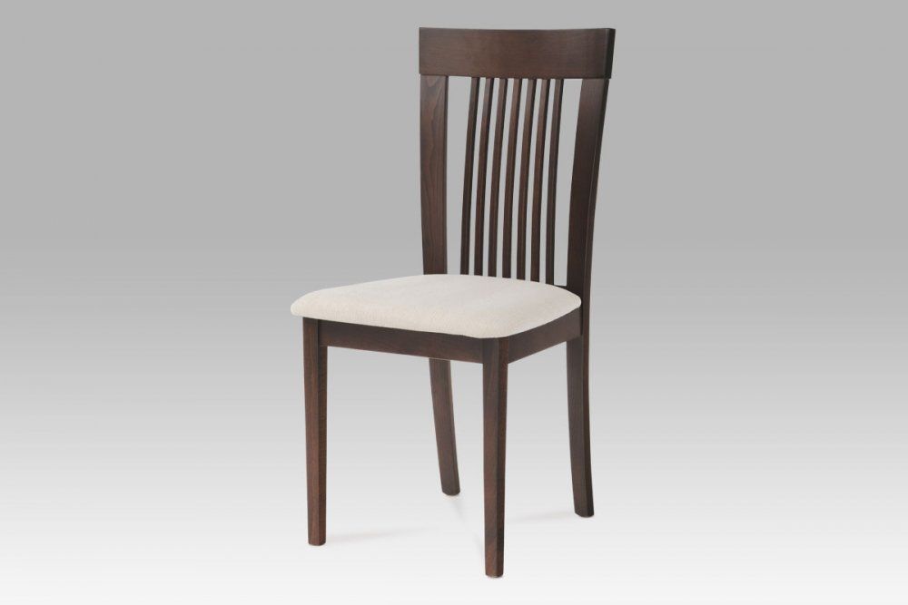 Jedálenská stolička BC-3940 látka / drevo Autronic Orech - dekorhome.sk