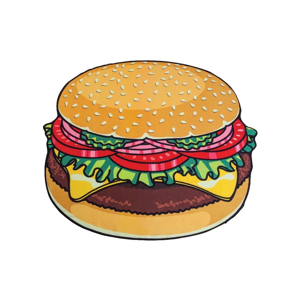 Plážová deka v tvare burgera Big Mouth Inc., ⌀ 152 cm - Bonami.sk