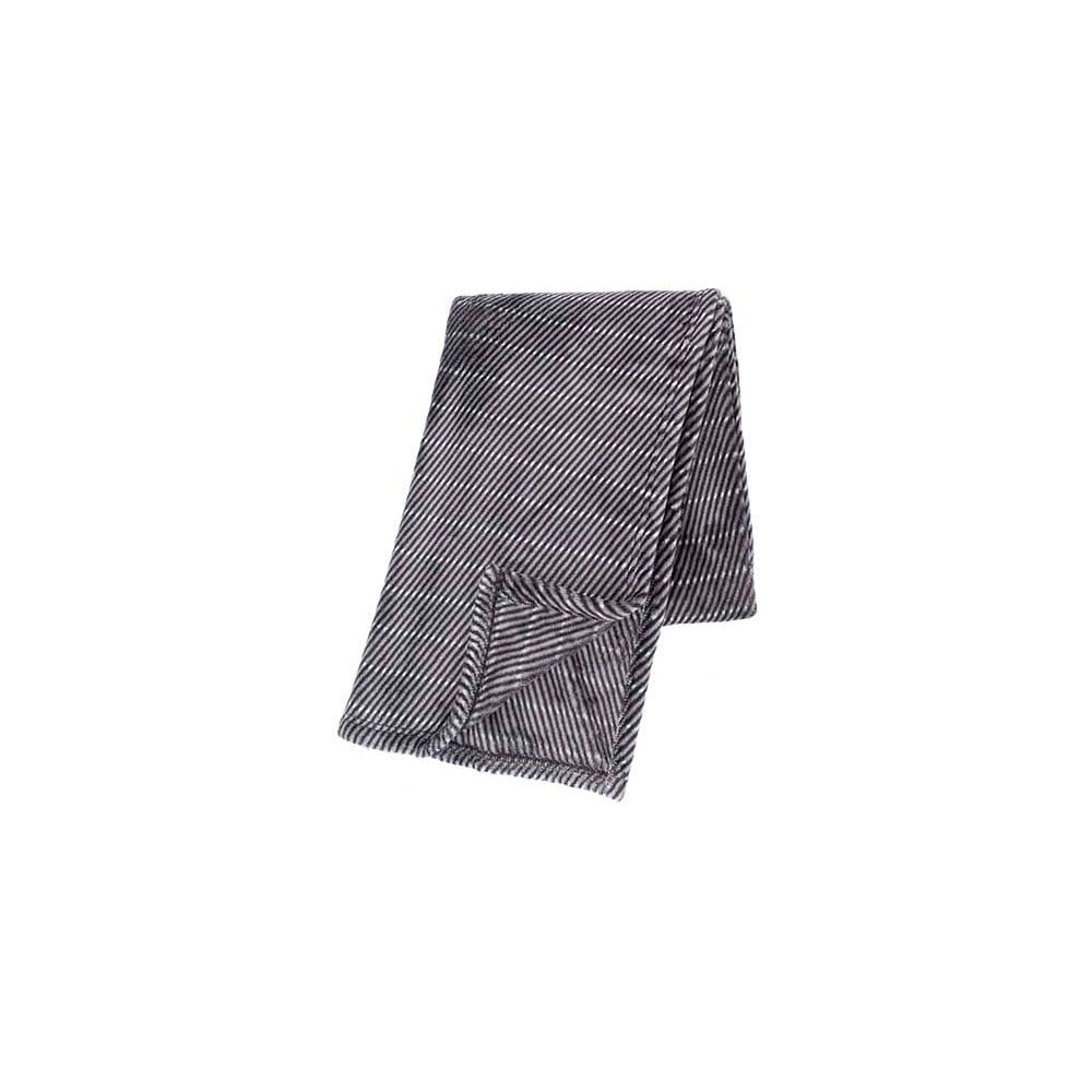 Sivá deka z mikroplyšu Tiseco Home Studio Stripes, 130 x 180 cm - Bonami.sk