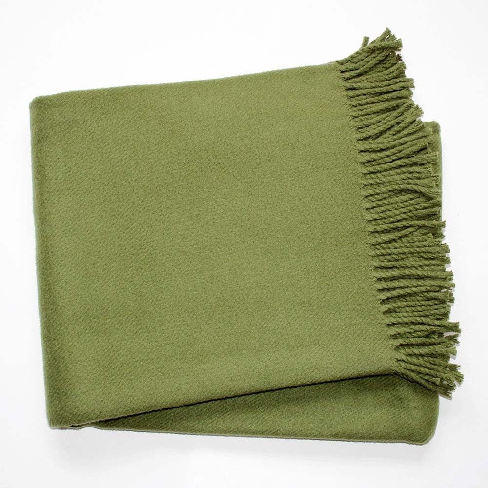 Zelená deka s podielom bavlny Euromant Basics, 140 x 160 cm - Bonami.sk
