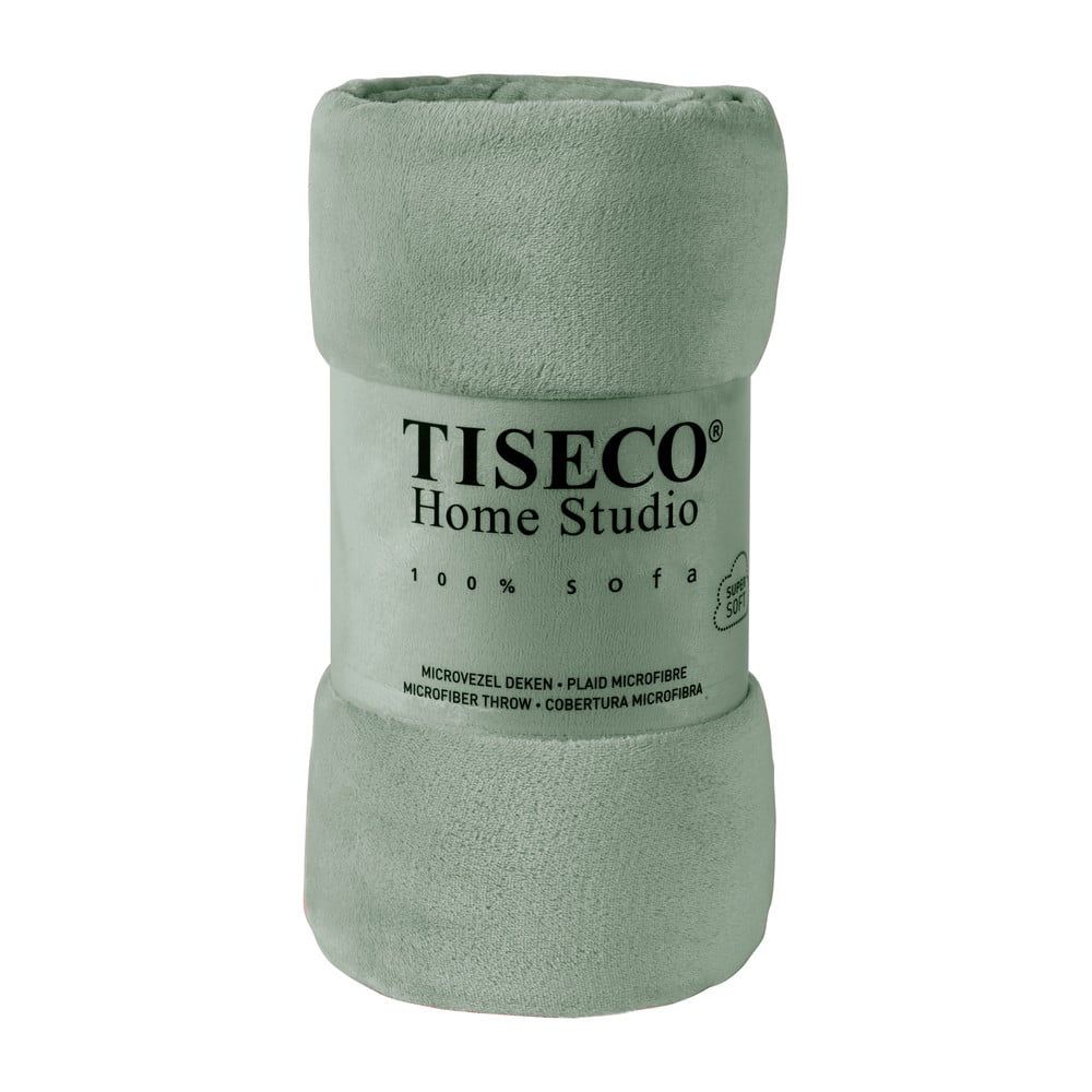Zelená mikroplyšová deka Tiseco Home Studio, 150 x 200 cm - Bonami.sk