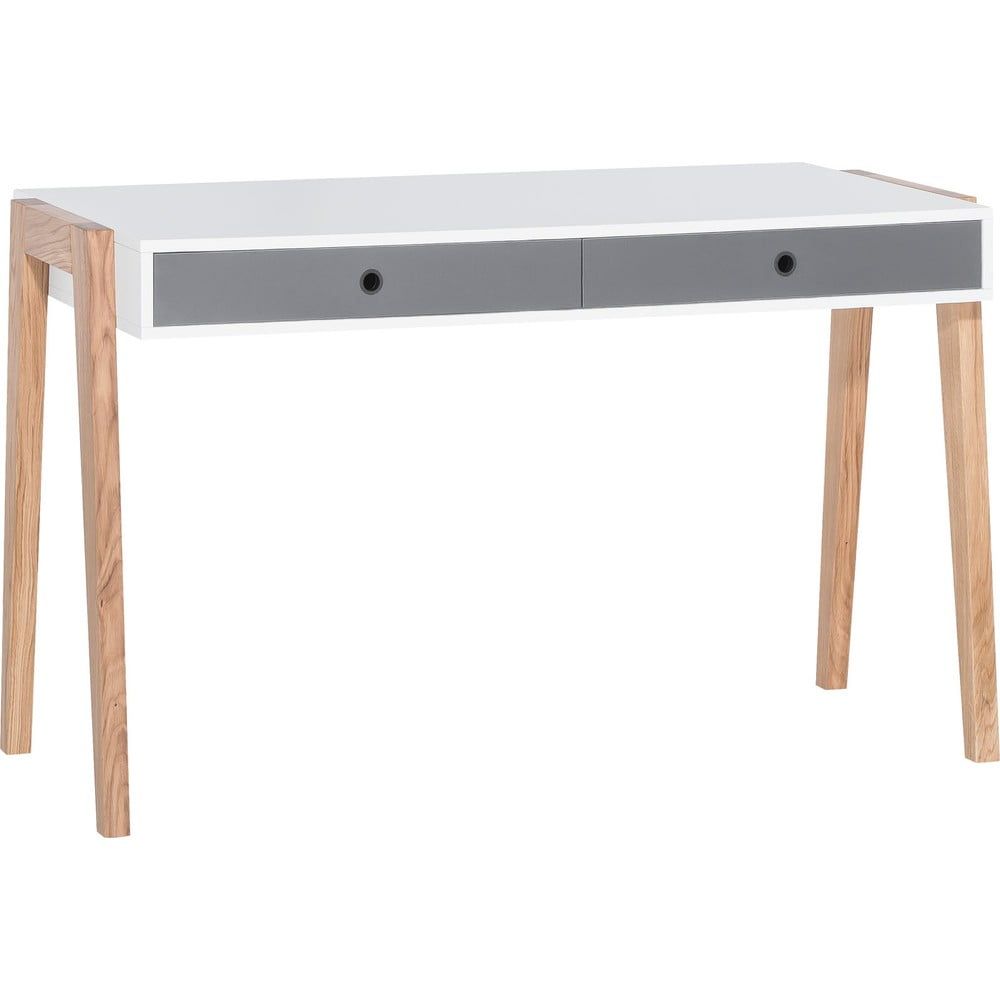 Bielo-sivý pracovný stôl Vox Concept - Bonami.sk