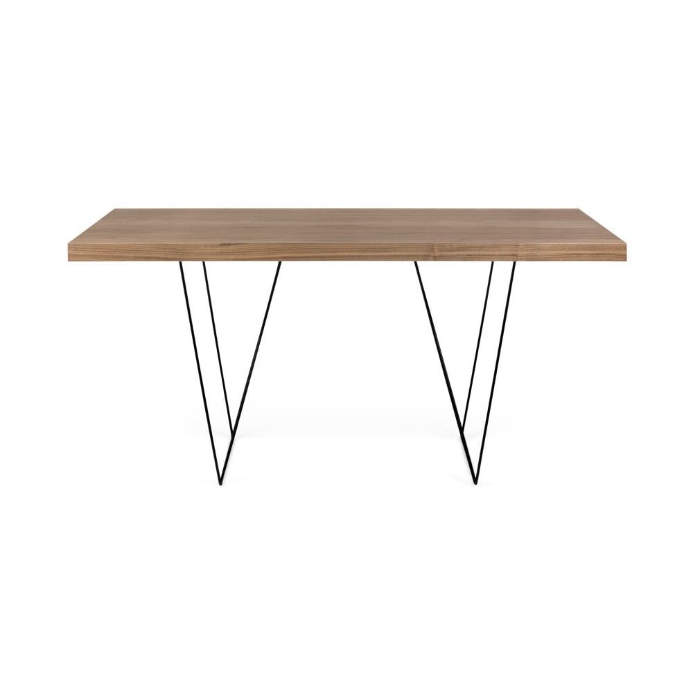 Stôl s čiernymi nohami TemaHome Multi, 160 × 77 cm - Bonami.sk