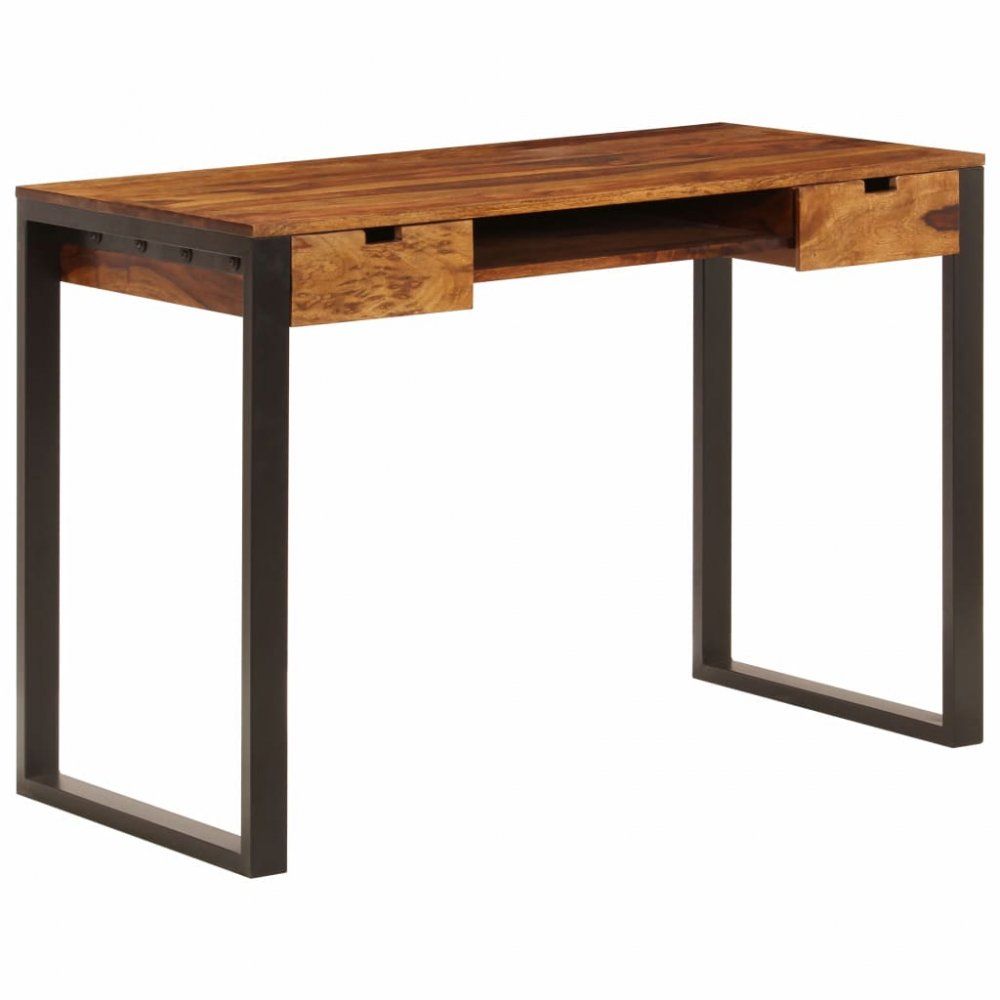 Písací stôl 110x55 cm drevo / oceľ Dekorhome - dekorhome.sk