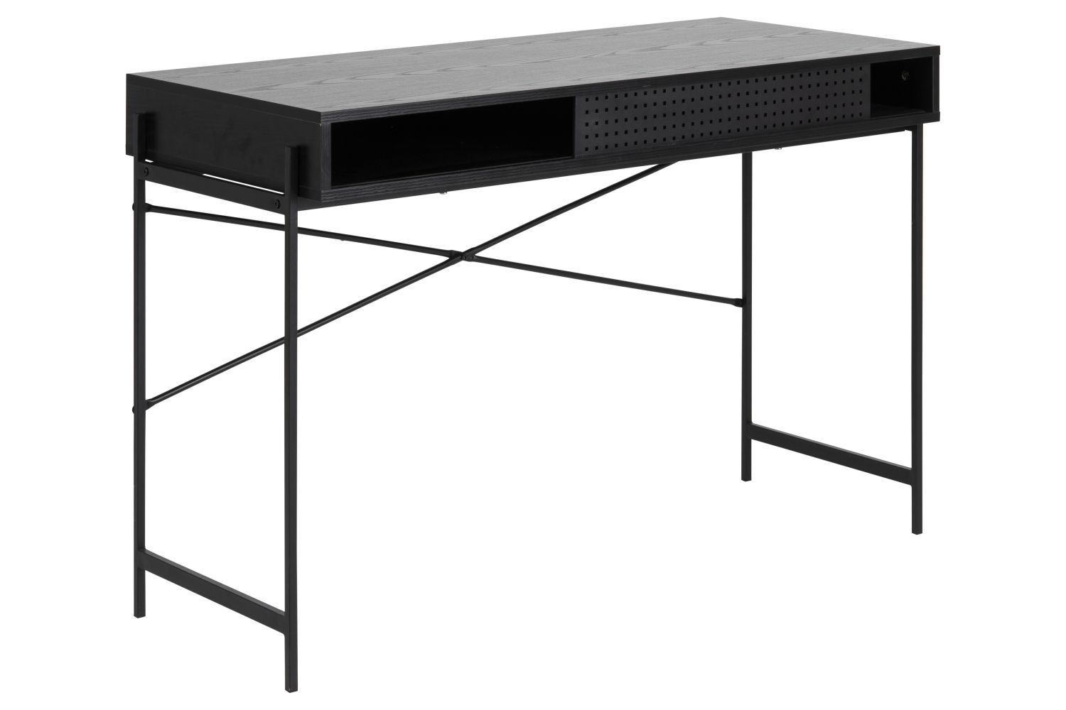 Dkton Dizajnový písací stôl Naarah 110 cm čierny - ESTILOFINA.SK