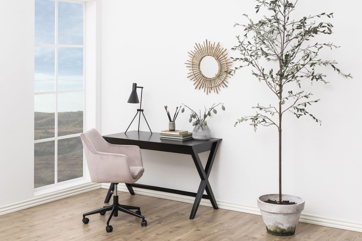 Dkton Dizajnový písací stôl Naroa 120 cm, čierny - ESTILOFINA.SK