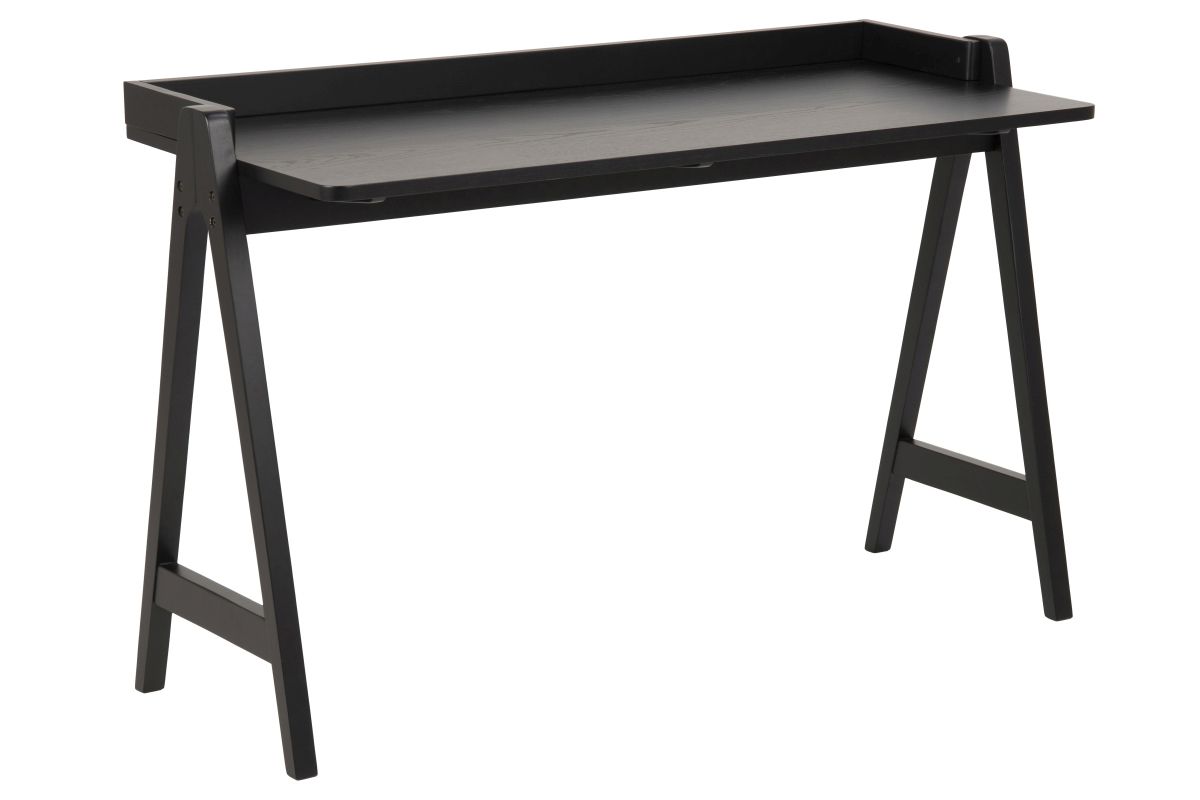 Dkton Dizajnový písací stôl Nathaly 126 cm, čierny - ESTILOFINA.SK