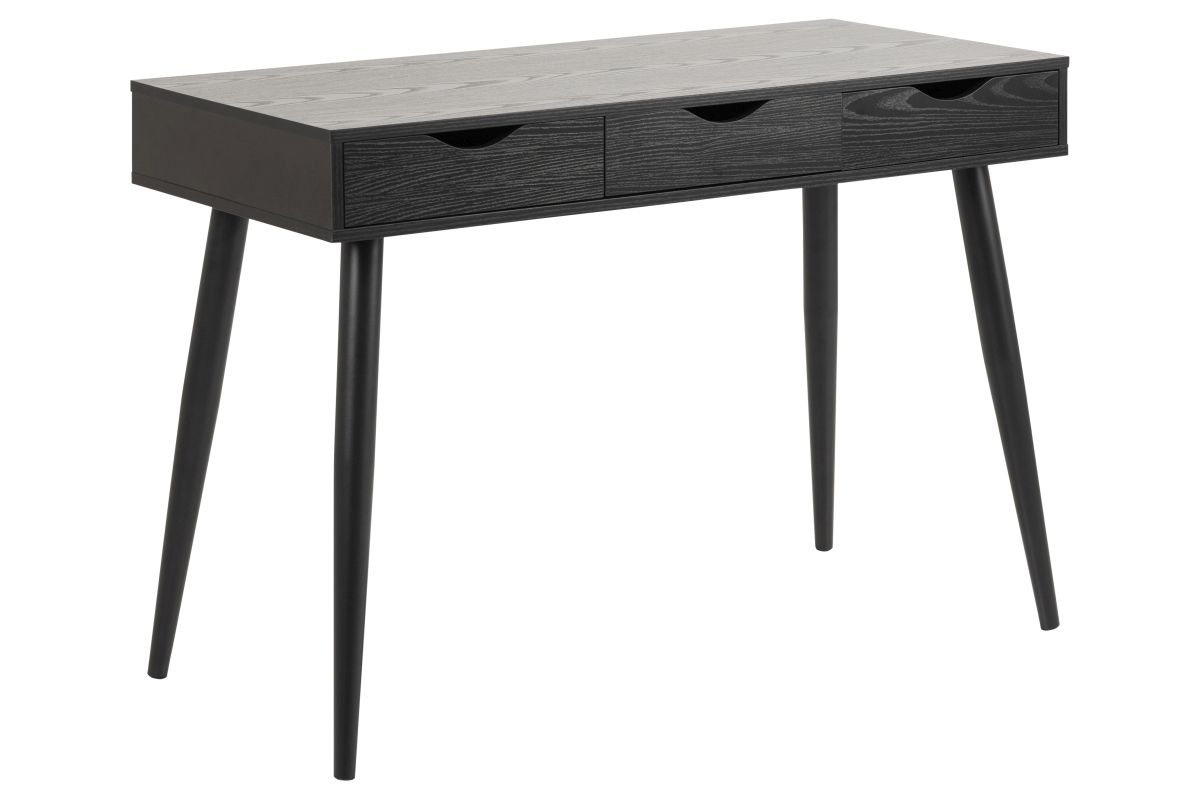 Dkton Dizajnový písací stôl Nature 110 cm, jaseň -čierny - ESTILOFINA.SK