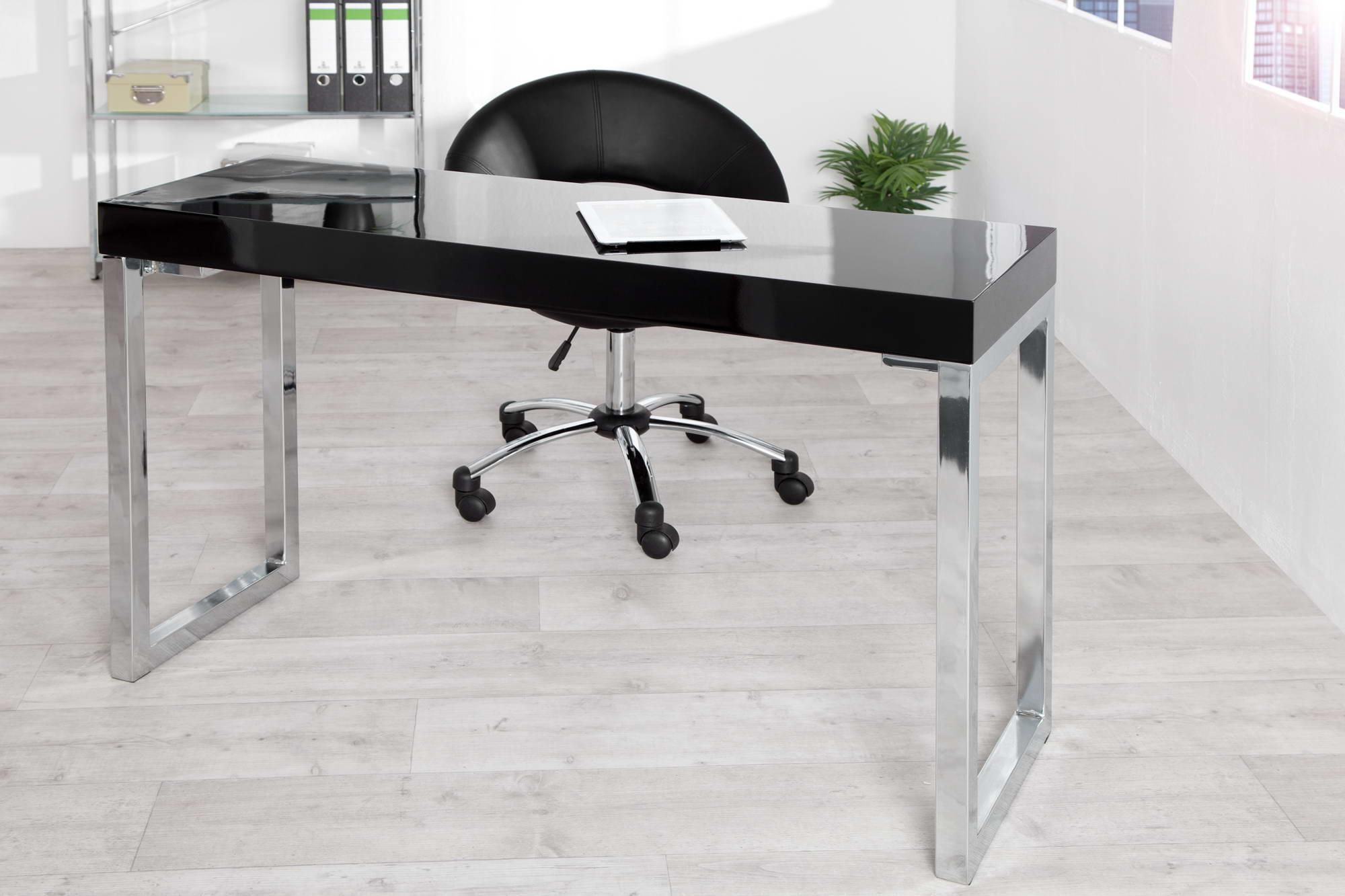 LuxD Písací stôl Office čierny - ESTILOFINA.SK