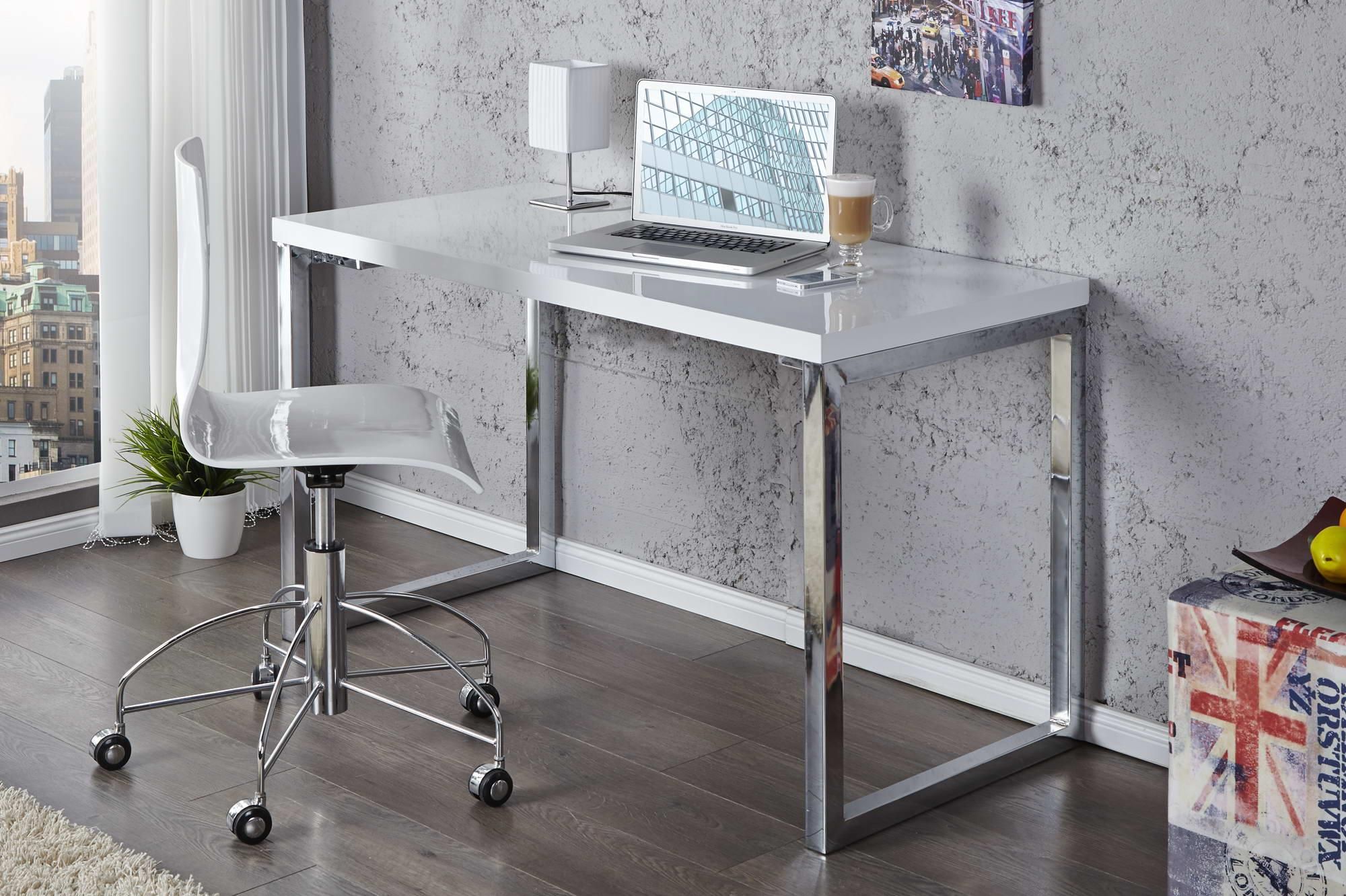 LuxD Písací stôl Office II biely - ESTILOFINA.SK